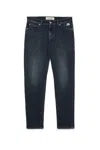 Roy Rogers Recycled Cotton Denim In Nero Neri E Grigi