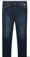 Roy Rogers Real Wash Denim Jeans With Dark Wash In Blu Blu E Verdi
