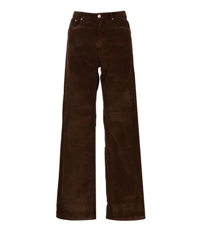 Roy Rogers Roy Roger's Trousers Brown In Burgundy