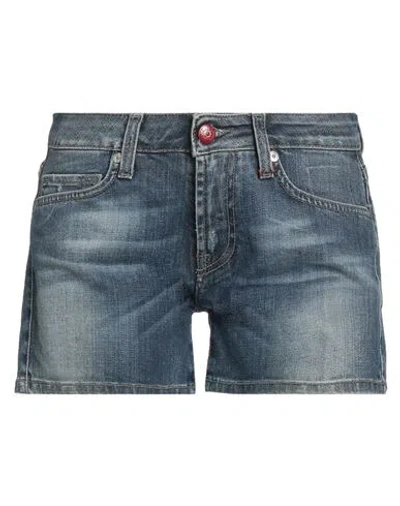 Roy Rogers Roÿ Roger's Woman Denim Shorts Blue Size 25 Cotton, Elastane