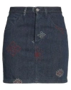 Roy Rogers Roÿ Roger's Woman Denim Skirt Blue Size 26 Cotton In Blue
