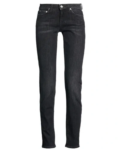 Roy Rogers Roÿ Roger's Woman Jeans Black Size 24 Cotton, Polyester, Lyocell, Rubber