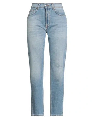 Roy Rogers Roÿ Roger's Woman Jeans Blue Size 27 Cotton, Elastane In Brown