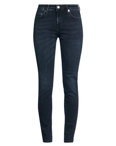 Roy Rogers Roÿ Roger's Woman Jeans Blue Size 27 Cotton, Polyester, Elastane In Black