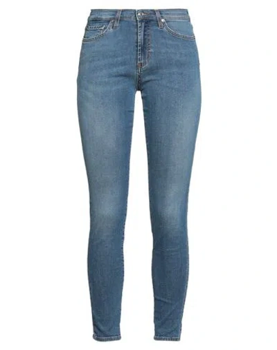 ROY ROGERS ROŸ ROGER'S WOMAN JEANS BLUE SIZE 28 COTTON, ELASTANE
