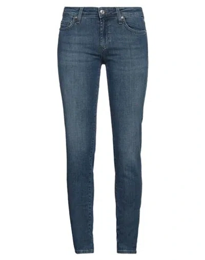 ROY ROGERS ROŸ ROGER'S WOMAN JEANS BLUE SIZE 27 COTTON, ELASTANE