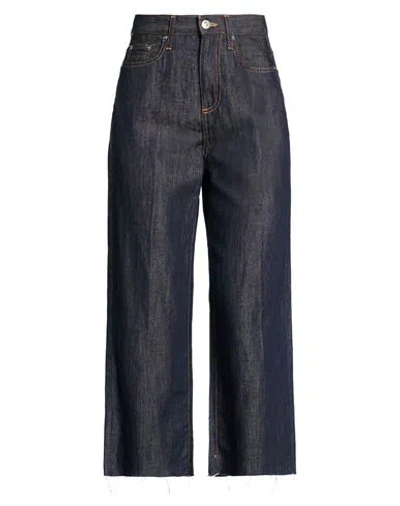 Roy Rogers Roÿ Roger's Woman Jeans Blue Size 28 Cotton, Linen
