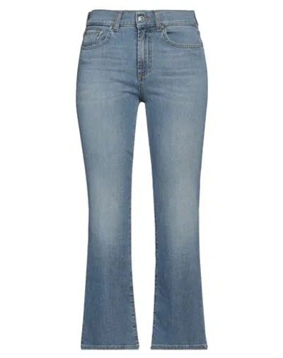 ROY ROGERS ROŸ ROGER'S WOMAN JEANS BLUE SIZE 29 COTTON, ELASTANE