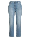 Roy Rogers Roÿ Roger's Woman Jeans Blue Size 32 Recycled Cotton, Rubber In Blue