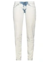 Roy Rogers Roÿ Roger's Woman Jeans Ivory Size 27 Cotton, Polyester, Elastane In White