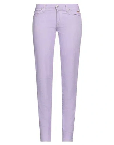 Roy Rogers Roÿ Roger's Woman Jeans Lilac Size 27 Cotton In Purple