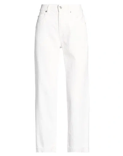 Roy Rogers Roÿ Roger's Woman Jeans White Size 25 Lyocell, Cotton