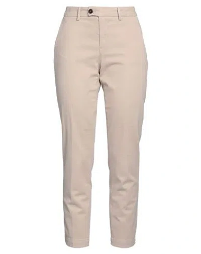 Roy Rogers Roÿ Roger's Woman Pants Beige Size 28 Cotton, Elastane In Beige