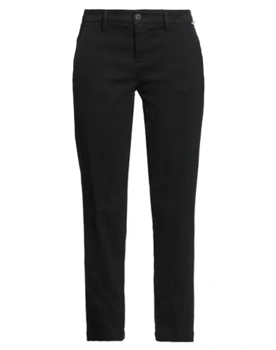Roy Rogers Roÿ Roger's Woman Pants Black Size 29 Cotton, Lyocell, Elastane