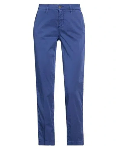 Roy Rogers Roÿ Roger's Woman Pants Blue Size 25 Cotton, Lyocell, Elastane