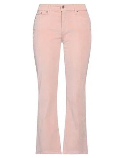 Roy Rogers Roÿ Roger's Woman Pants Blush Size 29 Cotton, Modal, Elastane In Pink