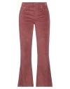 Roy Rogers Roÿ Roger's Woman Pants Brick Size 27 Cotton, Modal, Elastane In Red