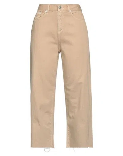 Roy Rogers Roÿ Roger's Woman Pants Camel Size 29 Cotton In Beige