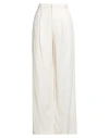 Roy Rogers Roÿ Roger's Woman Pants Cream Size 28 Lyocell, Linen, Cotton