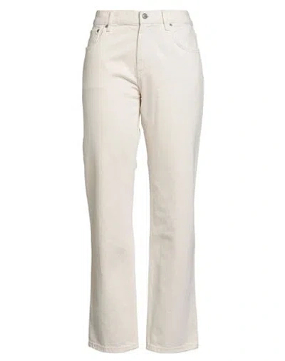 Roy Rogers Roÿ Roger's Woman Pants Cream Size 30 Cotton In Neutral