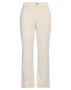 Roy Rogers Roÿ Roger's Woman Pants Cream Size 31 Cotton, Modal, Elastane In White