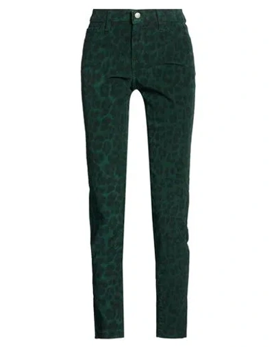 Roy Rogers Roÿ Roger's Woman Pants Dark Green Size 25 Cotton, Elastane
