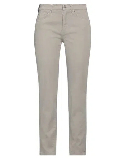 Roy Rogers Roÿ Roger's Woman Pants Grey Size 26 Modal, Cotton, Elastane In Gray