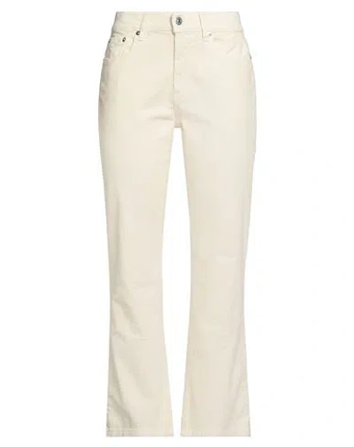 Roy Rogers Roÿ Roger's Woman Pants Ivory Size 29 Cotton, Elastane In White