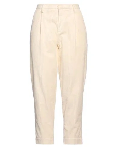 Roy Rogers Roÿ Roger's Woman Pants Ivory Size 29 Cotton, Elastane In White