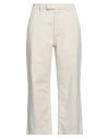 Roy Rogers Roÿ Roger's Woman Pants Ivory Size 29 Cotton In White