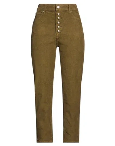 Roy Rogers Roÿ Roger's Woman Pants Khaki Size 27 Cotton, Elastane In Brown