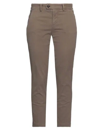 Roy Rogers Roÿ Roger's Woman Pants Light Brown Size 28 Cotton, Polyester, Elastane In Beige