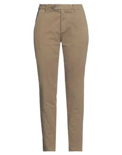 Roy Rogers Roÿ Roger's Woman Pants Khaki Size 36 Cotton, Elastane In Beige