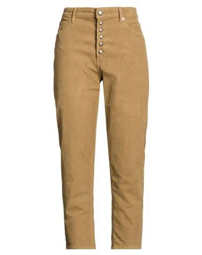Roy Rogers Roÿ Roger's Woman Pants Light Brown Size 31 Cotton, Elastane