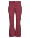 Roy Rogers Roÿ Roger's Woman Pants Magenta Size 28 Cotton, Modal, Elastane In Purple