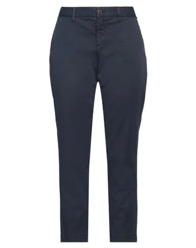 ROY ROGERS ROŸ ROGER'S WOMAN PANTS MIDNIGHT BLUE SIZE 25 COTTON, LYOCELL, ELASTANE