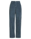Roy Rogers Roÿ Roger's Woman Pants Navy Size 32 Cotton, Modal, Elastane In Green