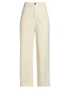 Roy Rogers Roÿ Roger's Woman Pants Pastel Yellow Size 25 Cotton, Elastane In Neutral