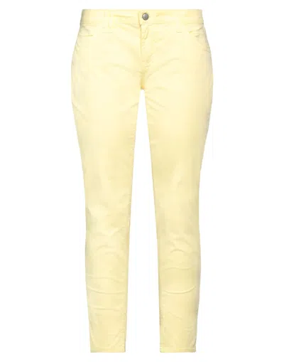 Roy Rogers Roÿ Roger's Woman Pants Yellow Size 31 Cotton, Elastane