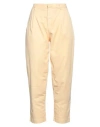Roy Rogers Roÿ Roger's Woman Pants Yellow Size 31 Cotton, Linen, Rubber In Yellow