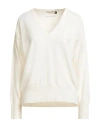 Roy Rogers Roÿ Roger's Woman Sweater Off White Size Xs Wool, Viscose, Polyamide, Cashmere In Neutral