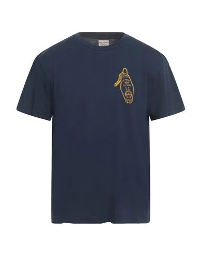 Roy Rogers Roÿ Roger's X Dave's New York Man T-shirt Midnight Blue Size Xl Cotton