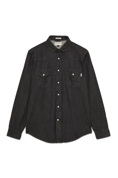 Roy Rogers Shirt Man Roy Roger's Martin In Denim Rru400cm912482-c0998 In Multi