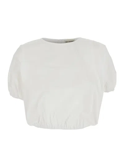 Roy Rogers Shirt Sh) Shirt Puff With Puff Sleeves In White For Women
