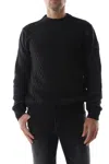 Roy Rogers Shirts Man Roy Roger's Rru502cc64 Knit Knit Mesh F.7 Point Noce Anthracite In Black