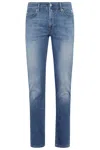Roy Rogers Slim-fit Blue Denim Jeans With Low-rise Waist
