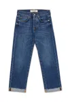 Roy Rogers Straight Jeans With Low Waist And Unique Raw Cut Bottom In Green