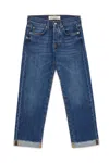 Roy Rogers Straight Jeans With Low Waist And Unique Raw Cut Bottom In Blue