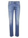 Roy Rogers Straight-leg Jeans With Medium Blue Wash And Traditional Styling In Blue