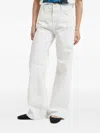 Roy Rogers Wide-leg Jeans In White